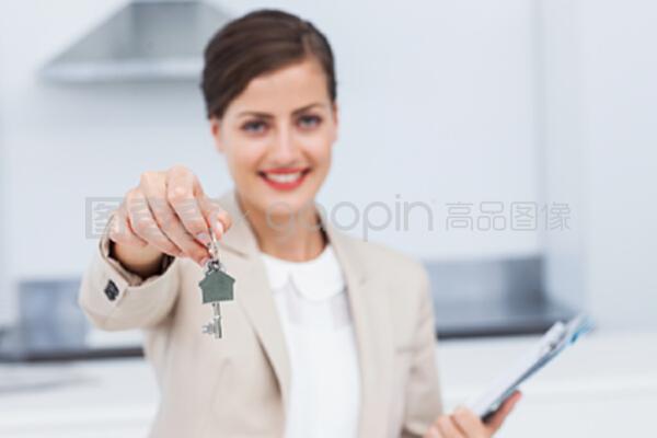 很漂亮的房地产经纪人 魅力与专业并存